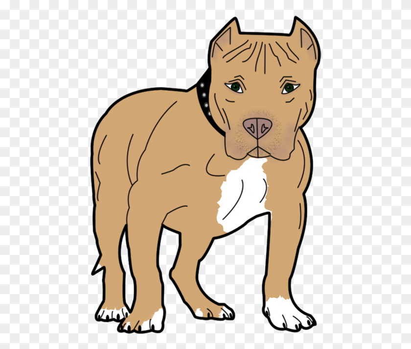 476x652 Png Изображение - Pitbull Cartoon Pit Bull Cartoon, Бульдог, Собака, Домашнее Животное Png Скачать
