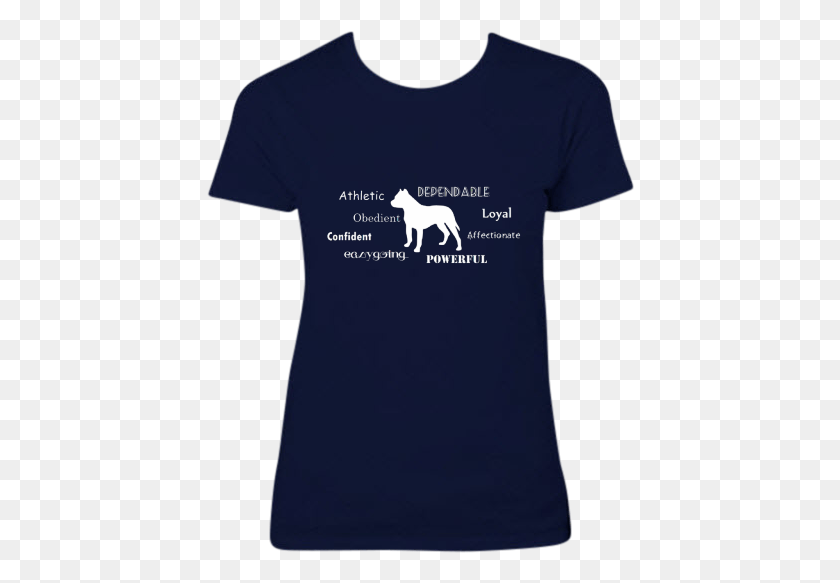 428x523 Pitbull Traits T Shirt For Woman Dogo Argentino, Clothing, Apparel, T-shirt HD PNG Download