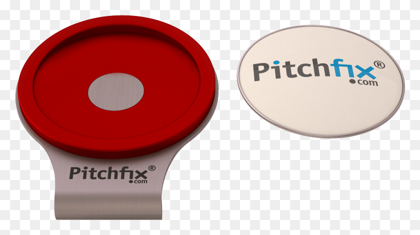 2027x1066 Pitchfix Golf Hat Clip W Removeable Ball Marker Circle, Frisbee, Toy, Text HD PNG Download