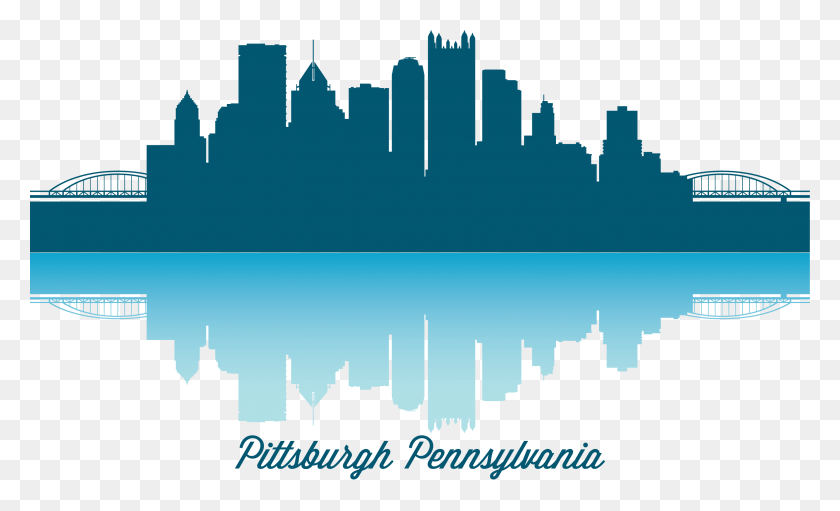 2917x1688 Pittsburgh Skyline Clip Art Pittsburgh Stronger Than Hate, Panoramic, Landscape, Scenery HD PNG Download