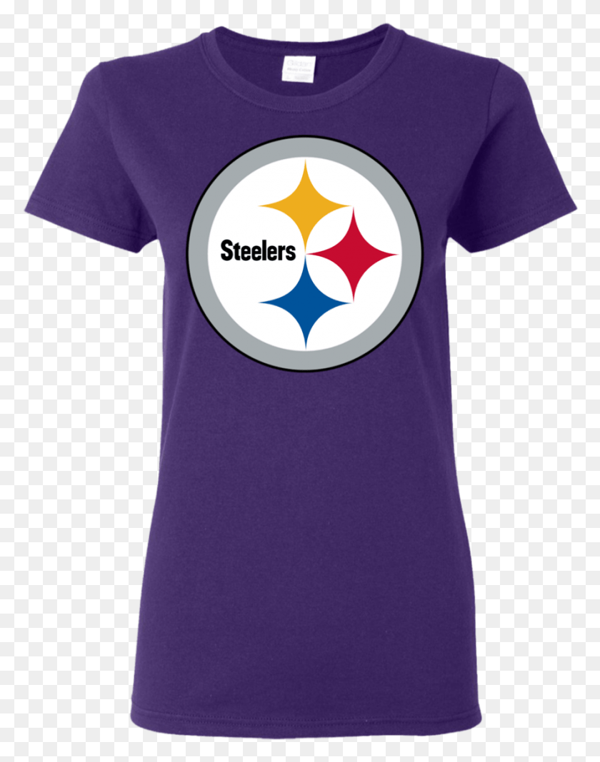 889x1149 Pittsburgh Steelers Logo Ladies39 T Shirt Pittsburgh Steelers Iphone 6 Case, Clothing, Apparel, T-shirt HD PNG Download