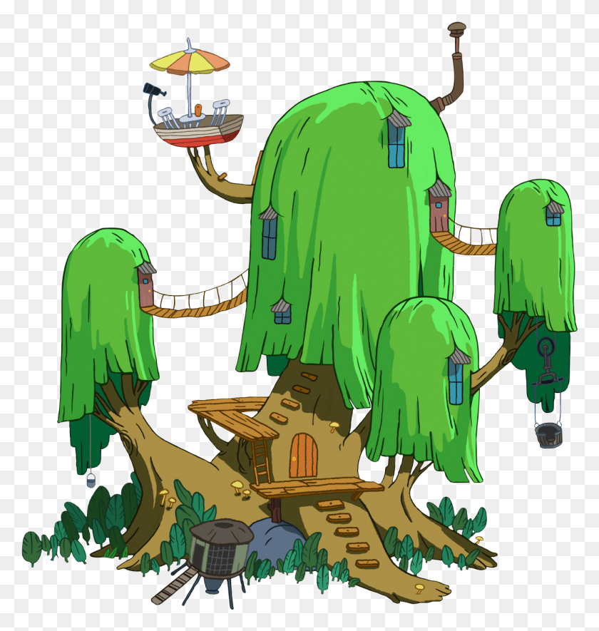 1297x1373 Pixel Adventure Time Finn39S House, Verde, Planta, Animal Hd Png