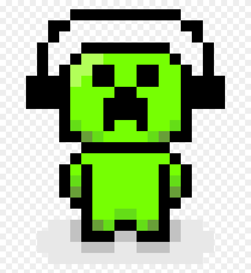667x852 Pixel Art Creeper Minecraft Creeper Pixel Art, Первая Помощь, Pac Man Hd Png Скачать