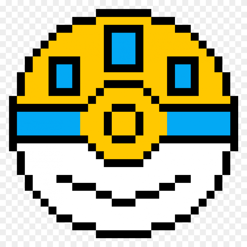 1074x1074 Pixel Art Happy Face Easy Pixel Art Small, Pac Man HD PNG Download