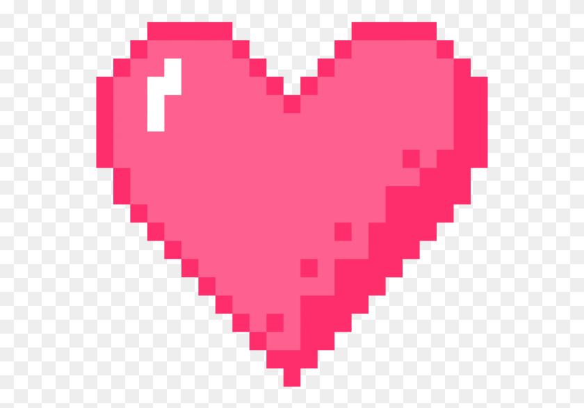 565x527 Pixel Art Heart Stickers Pixel Art Heart, Label, Text, Rug HD PNG Download