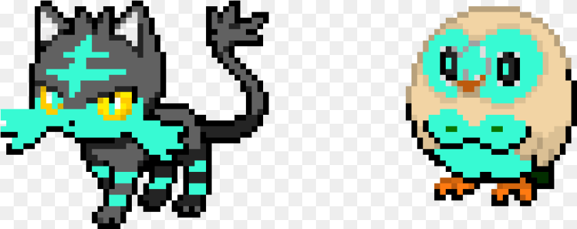 Pixel Art Pokemon Litten, Qr Code Transparent PNG