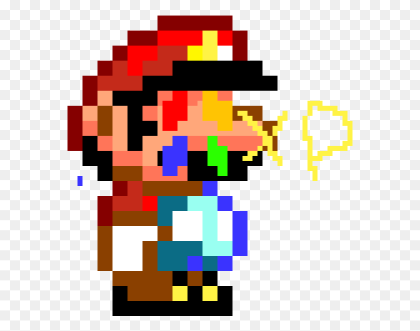 571x601 Пиксель Арт Мир Супер Марио, Графика, Ковер Hd Png Скачать