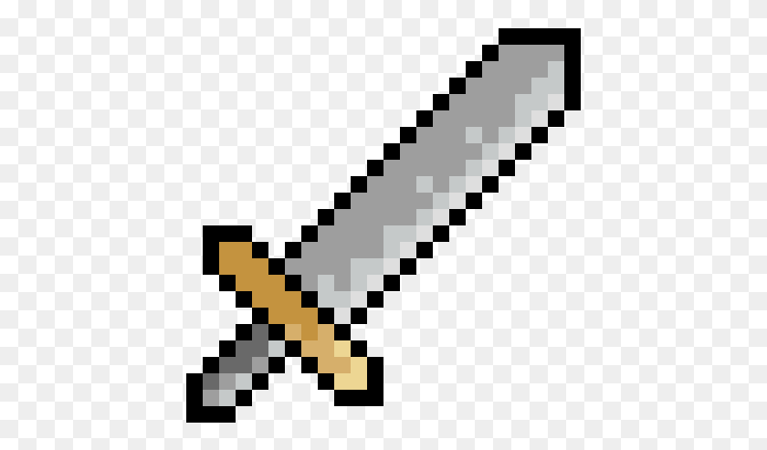 433x433 Pixel Art Terraria Sword Art, Оружие, Оружие, Клинок Hd Png Скачать