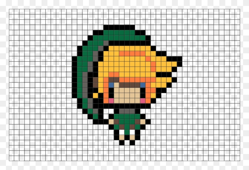 880x581 Descargar Png Pixel Art La Leyenda De Zelda, Pac Man, Vegetación, Planta Hd Png