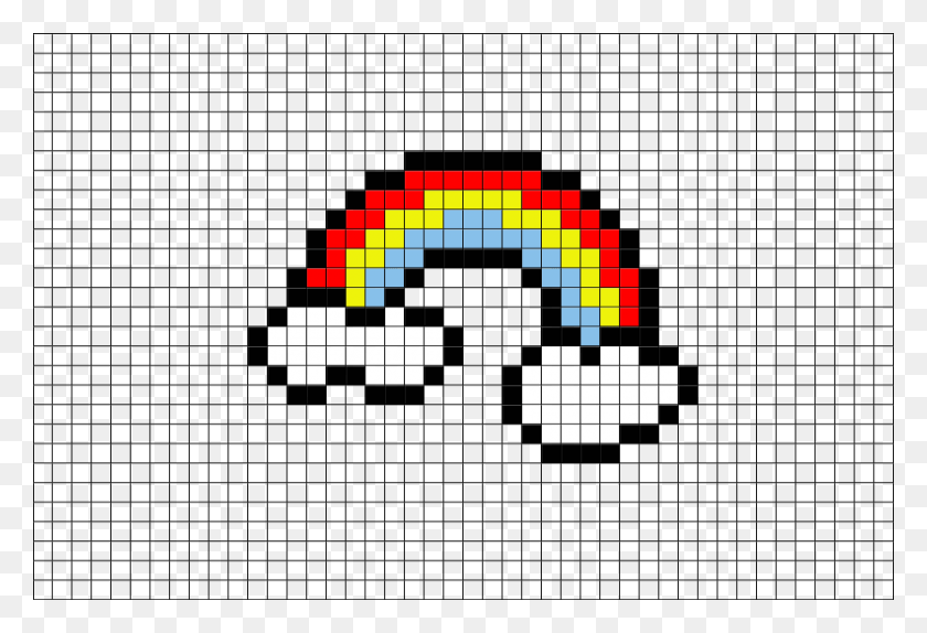880x581 Пиксельный Рисунок Аниме Пиксель-Арт Пиксель-Арт Шаблоны Сотовый Узор Для Вышивки Крестом, Игра, Pac Man Hd Png Скачать