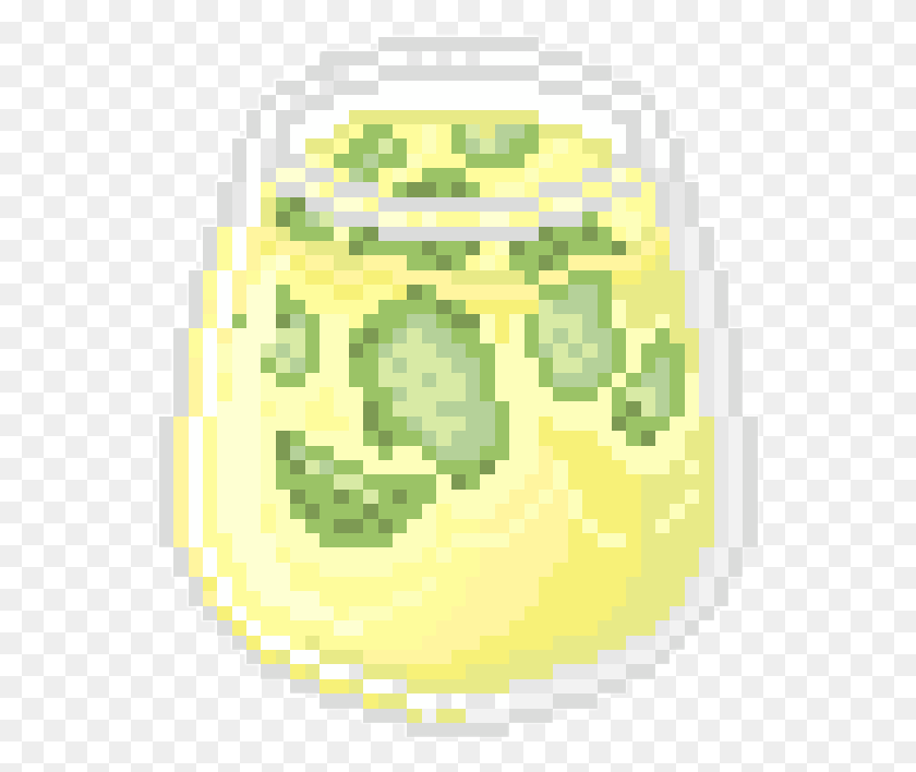 556x648 Pixel Food Kawaii Лимонный Лимонад Мохито Зеленый Желтый Круг, Растение, Коврик, Овощ Hd Png Скачать