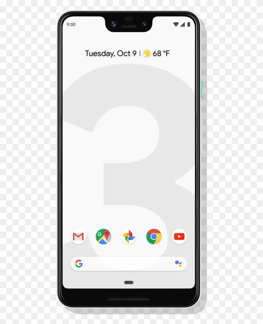 484x975 Pixel Google Pixel 3 Clearly White, Phone, Electronics, Mobile Phone HD PNG Download