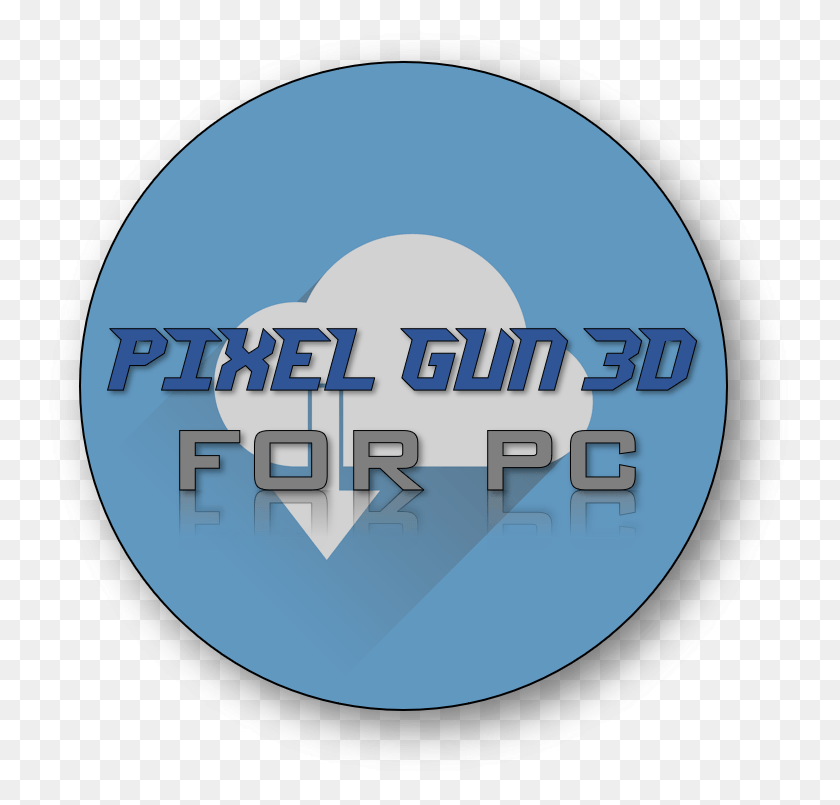 744x745 Pixel Gun 3D Для Пк Круг, Логотип, Символ, Товарный Знак Hd Png Скачать