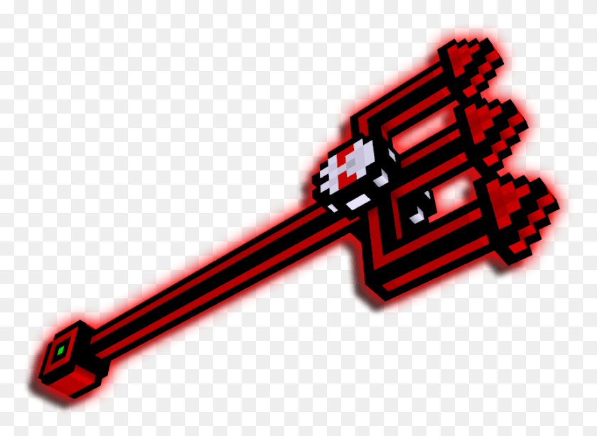 858x610 Descargar Png Pixel Gun 3D Trident Gun Barril, Arma, Arma, Blade Hd Png