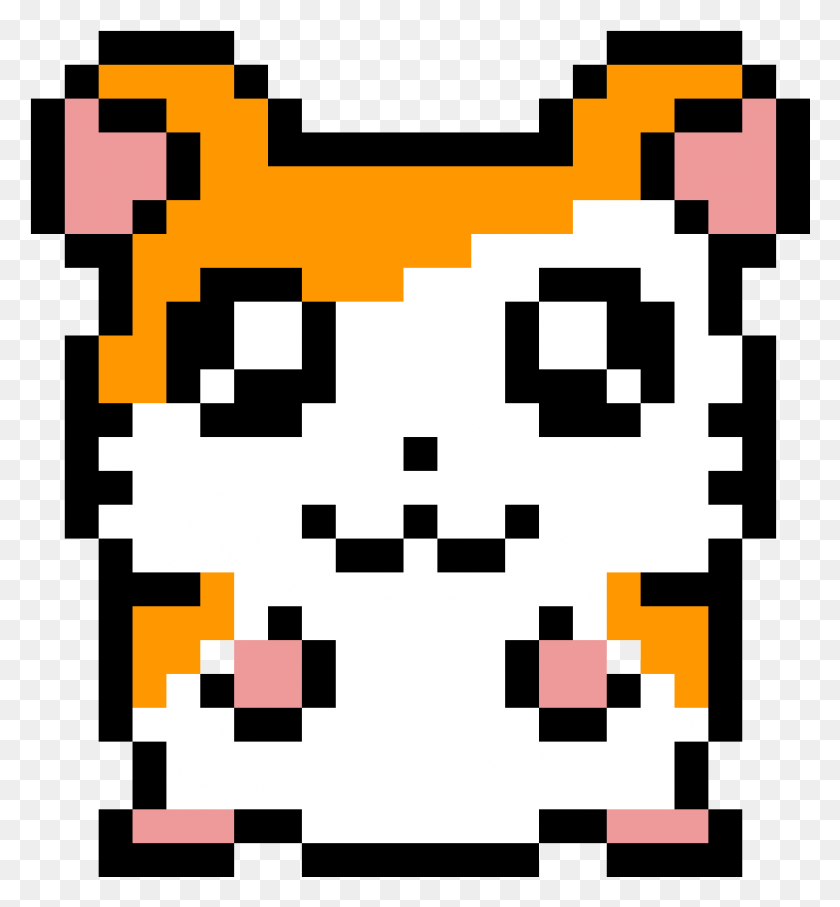852x926 Pixel Hamster, Alfombra, Código Qr, Pac Man Hd Png