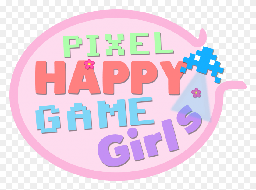 1374x994 Pixel Happy Game Girls, Слово, Текст, Сладости Hd Png Скачать