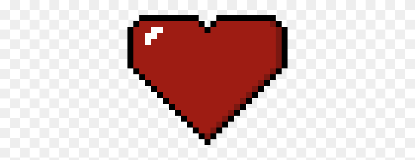 325x265 Pixel Heart Big Emblem, Label, Text, Underwear HD PNG Download