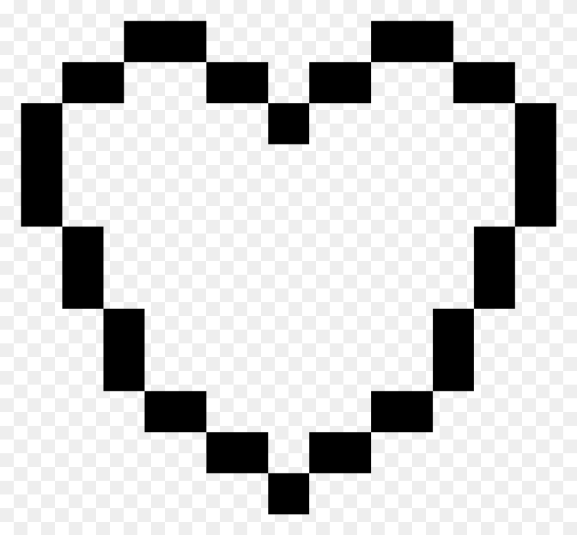 1370x1264 Pixel Heart Icon Acid2 Fail, Gray, World Of Warcraft Png