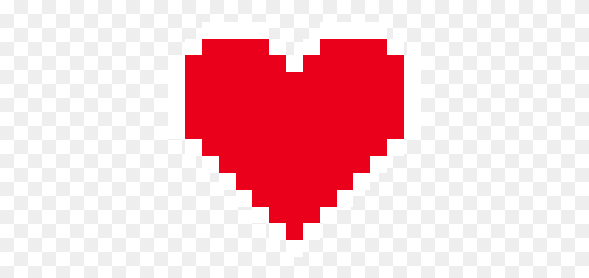 361x337 Pixel Heart Undertale Heart Sprite For Scratch, Label, Text, Logo HD PNG Download