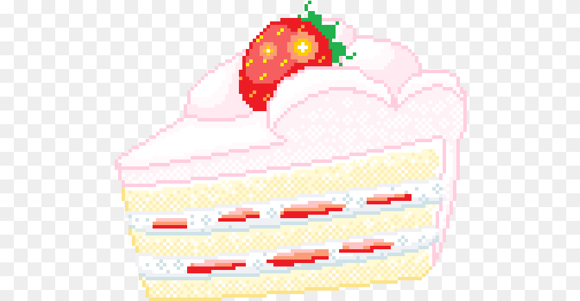 511x436 Pixel Strawberry Cake, Berry, Produce, Plant, Fruit PNG