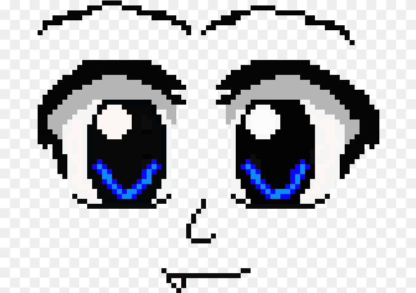 Pixelated Anime Eyes, Accessories Clipart PNG