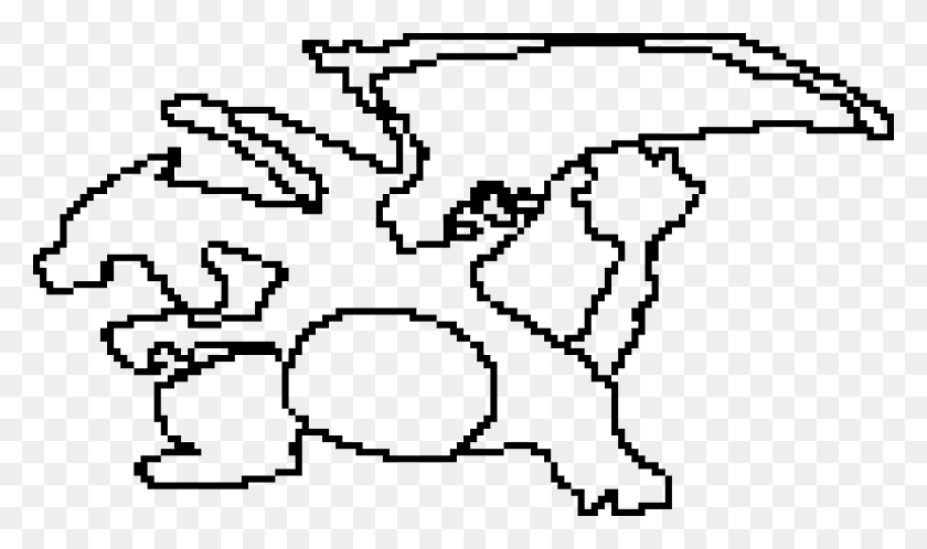 1024x576 Pixilart Local Pokemon Black And White Outline, Gray, World Of Warcraft HD PNG Download
