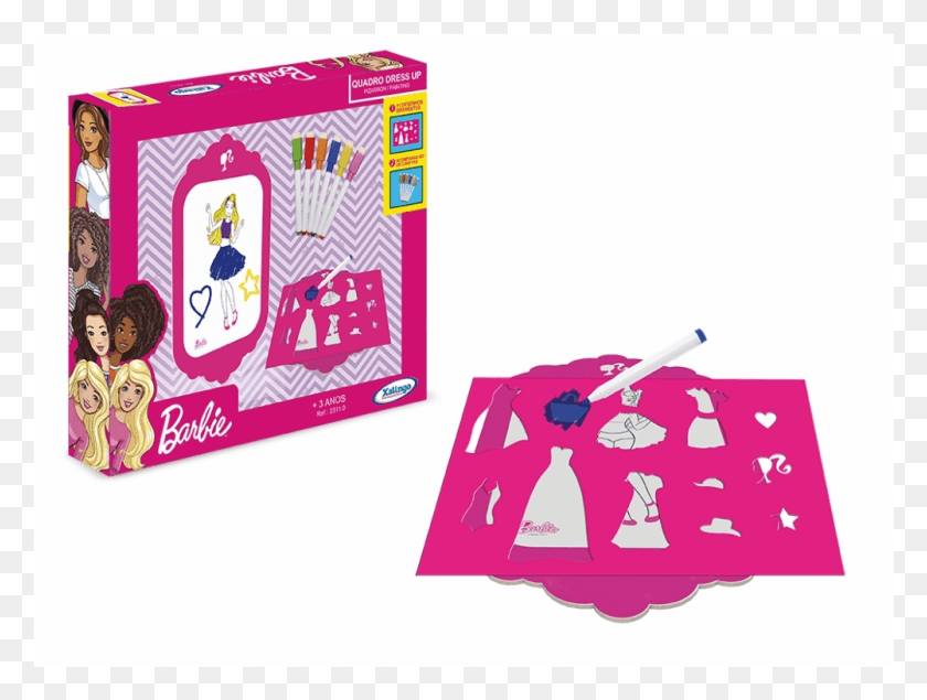 1001x738 Pizarrn Barbie Playset, Person, Human, Text HD PNG Download