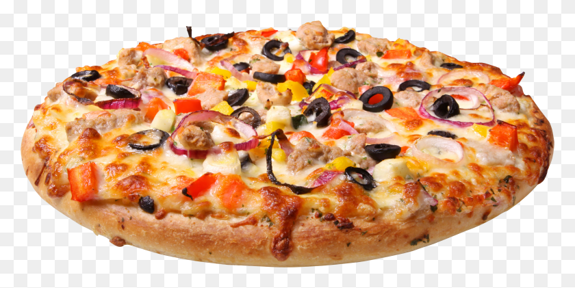 6342x2942 Pizza HD PNG Download