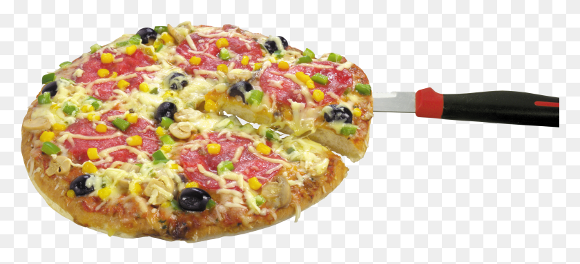 7099x2947 Pizza HD PNG Download