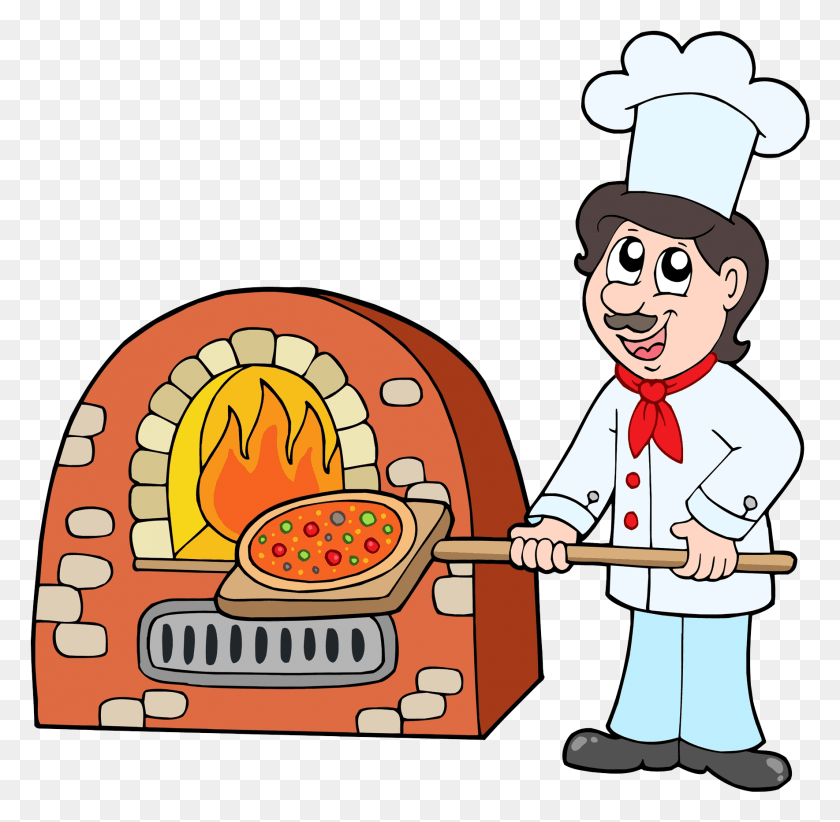 1769x1730 Pizza Baking Chef Oven Make A Pizza Clipart, Person, Human, Poster HD PNG Download