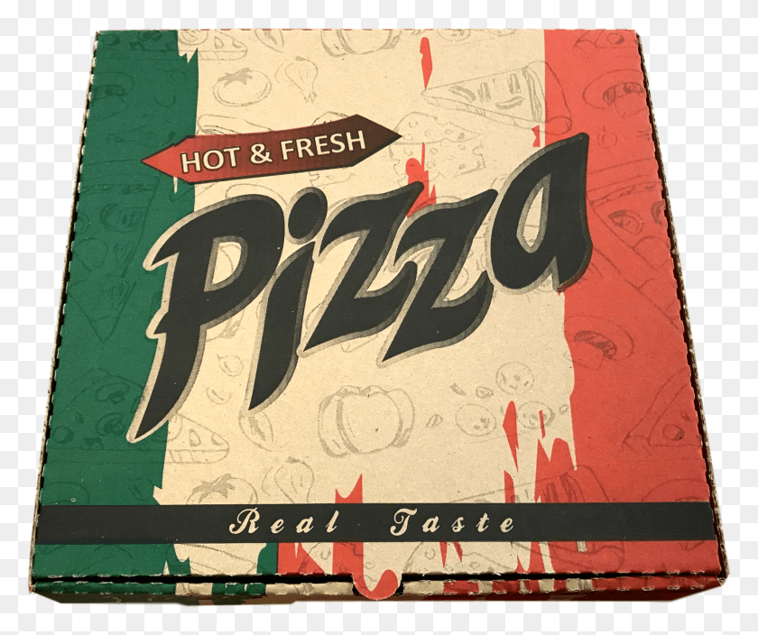 1738x1435 Descargar Png Cajas De Pizza Caja De Pizza Vista Superior, Anuncio, Cartel, Texto Hd Png