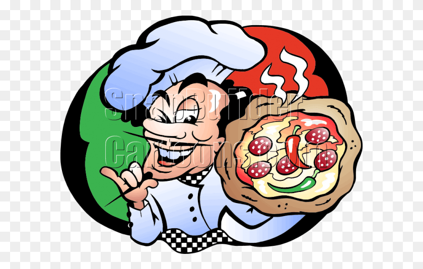 601x474 Chef De Pizza Con Pizza Pizzaiolo, Planta, Alimentos, Producir Hd Png