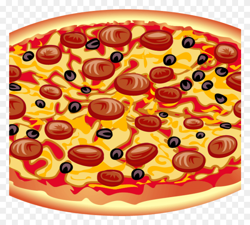 1025x918 Pizza Clipart Images Pepperoni Pizza Clipart Transparent Pizza Clip Art Free, Food, Plant, Rug HD PNG Download
