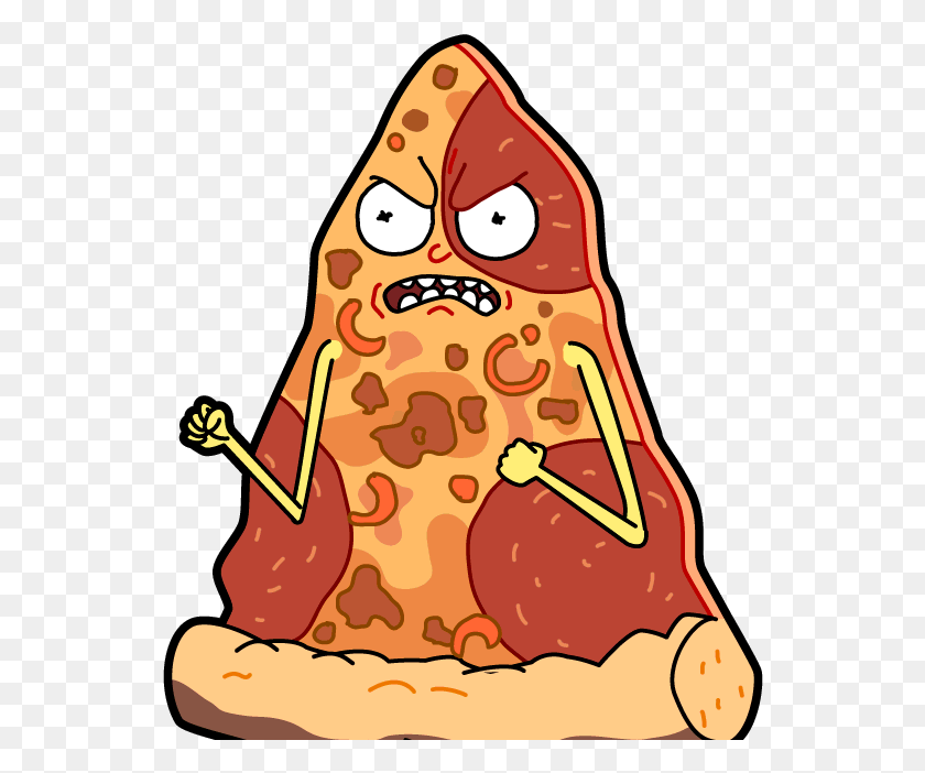 546x642 Pizza Clipart Pocket Pocket Mortys Pepperoni Pizza Morty, Food, Sweets, Confectionery HD PNG Download