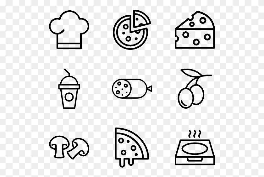 529x505 Pizza Handicraft Icon, Gray, World Of Warcraft HD PNG Download