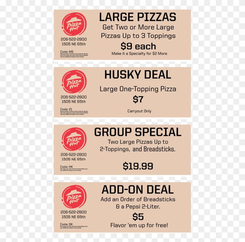 472x773 Pizza Hut Coupons Pizza Hut, Text, Label, Paper HD PNG Download