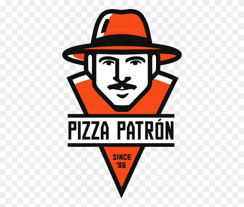 413x651 Логотип Pizza Patrn Pizzapatron, Символ, Товарный Знак, Бейсболка Png Скачать