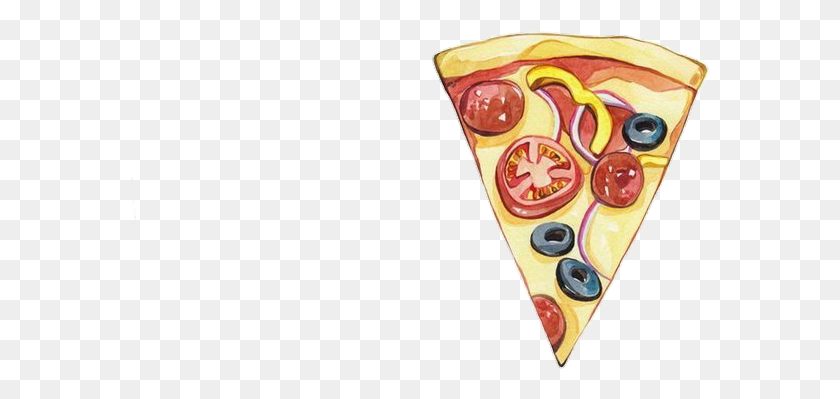 581x339 Pizza Pngs Tumblr Food Drawing, Text, Graphics HD PNG Download