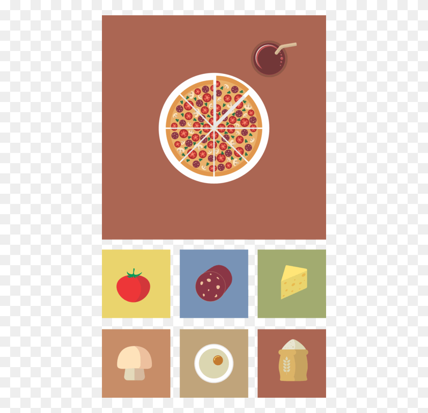 440x750 Pizza Restaurant Fast Food Pepperoni Flat Pizza Vector, Game, Darts HD PNG Download