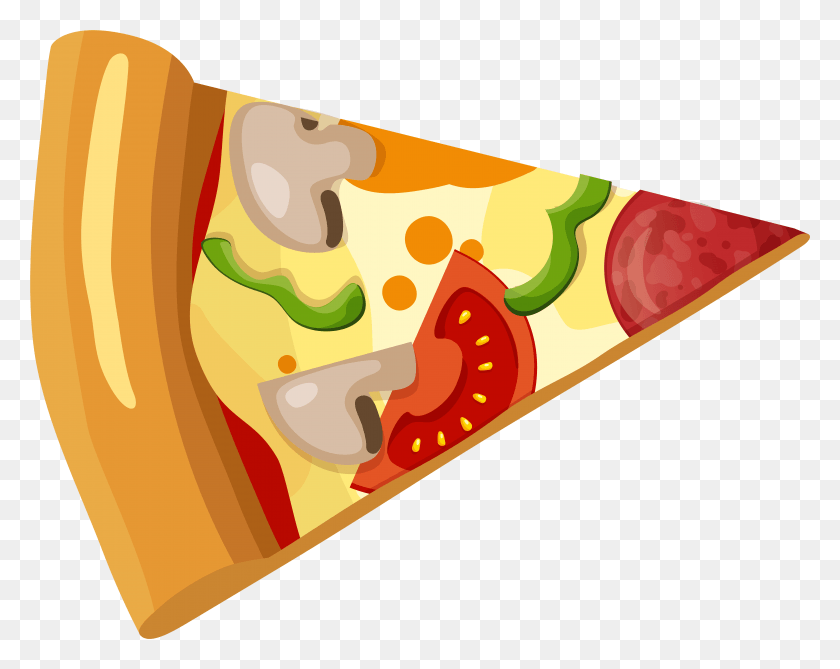 5903x4611 Pizza Slice Clip Art Pizza Slice Vector, Food, Sandwich HD PNG Download