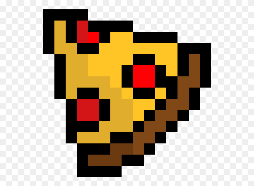 556x556 Пицца Кусок Пицца Pixel Art, Pac Man, Rug Hd Png Download