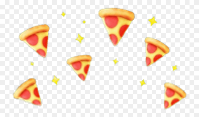 739x436 Pizza Sticker Pizza Crown, Triangle, Symbol, Star Symbol HD PNG Download