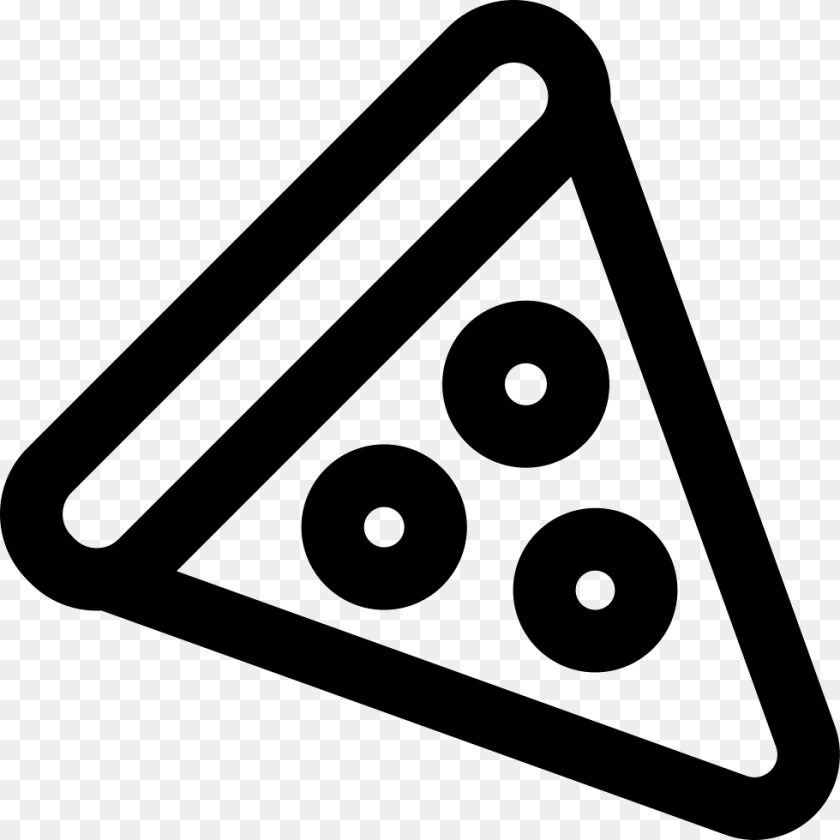 Pizza Triangle Outline Triangle Pizza Outline Clipart PNG