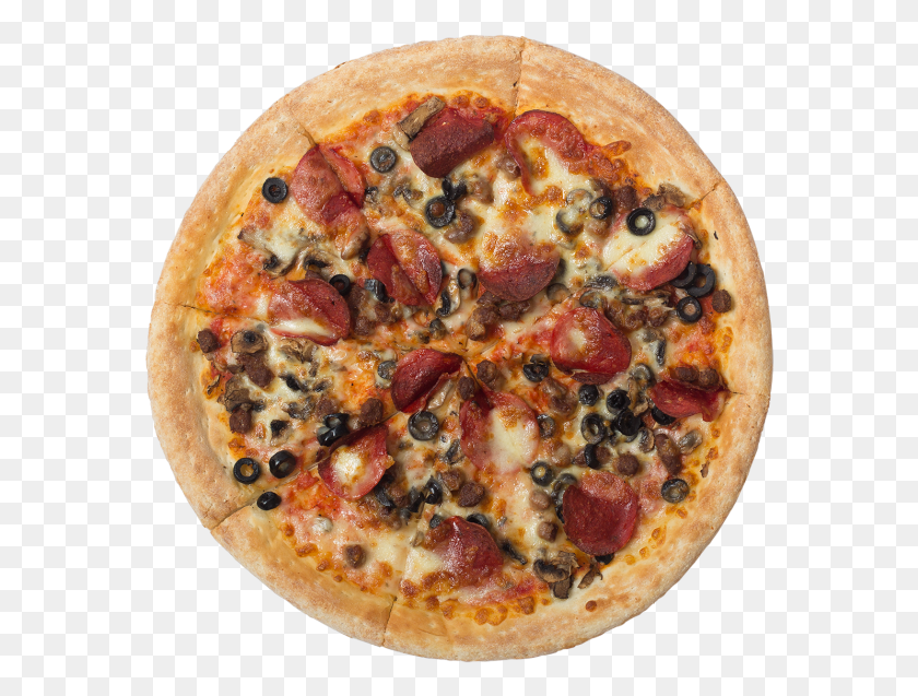 576x577 Pizza Vin Bastarde, Food, Dish, Meal HD PNG Download