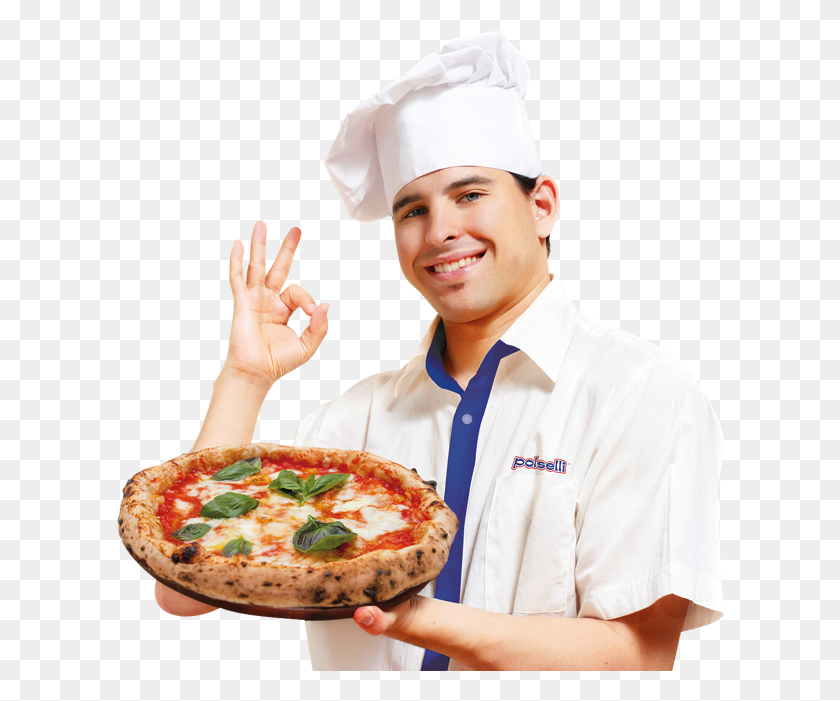 610x641 Pizzaiolo, Person, Human, Pizza HD PNG Download