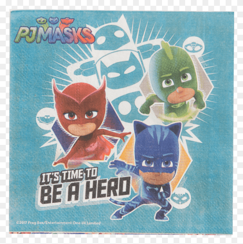 1113x1117 Pj Mask Napkins Its Time To Be A Hero, Cat, Pet, Mammal HD PNG Download