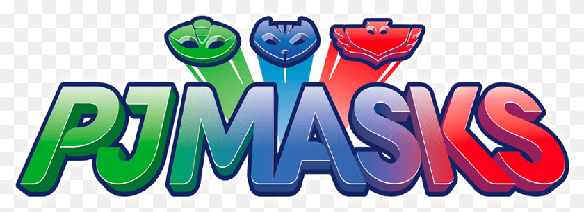 998x364 Pj Mask Pj Masks, Logo, Dynamite, Weapon, Sticker Transparent PNG