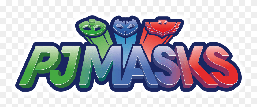 1432x534 Pj Masks Logo Psd, Text, Word, Alphabet HD PNG Download