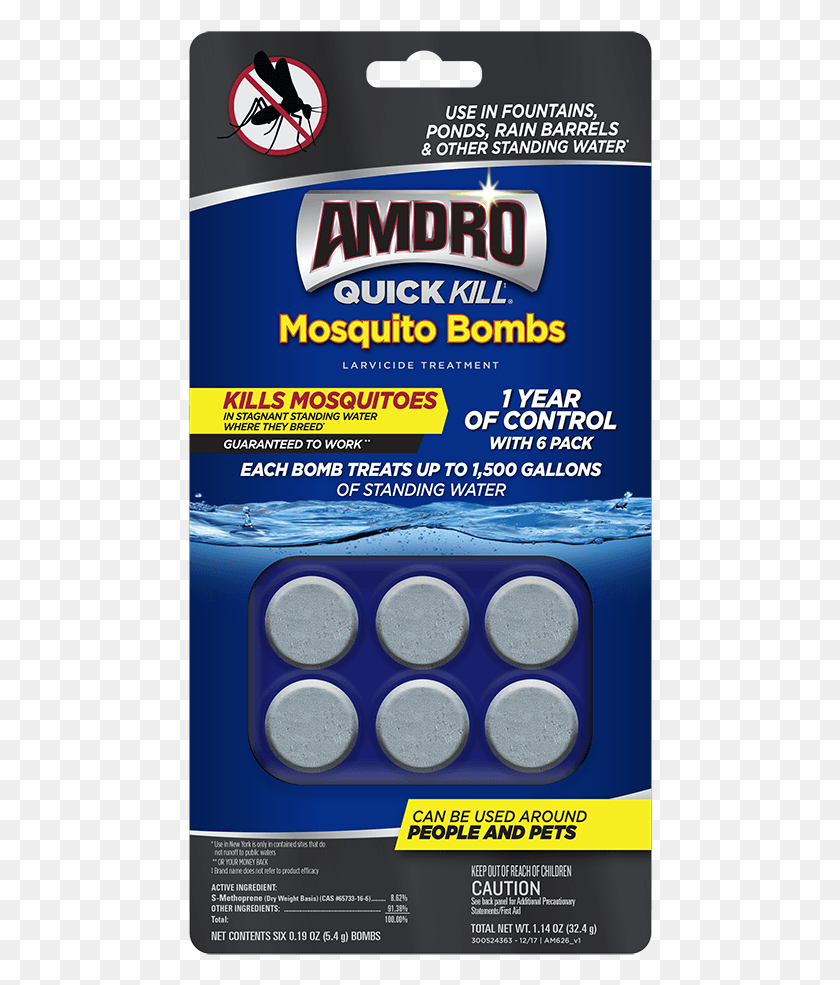 464x925 Pk Amdro Quick Kill Mosquito Bombs, Advertisement, Poster, Flyer HD PNG Download