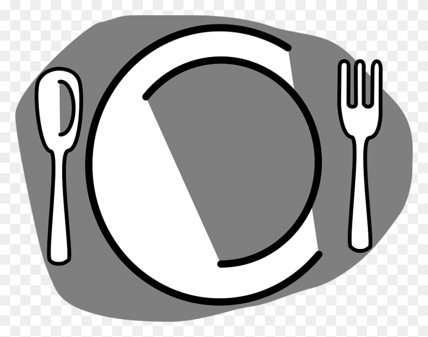 932x720 Placa Restaurante Table Setting Transparent, Fork, Cutlery HD PNG Download
